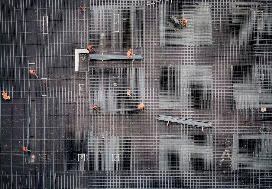 Fourniture et pose d'armatures pour béton armé
